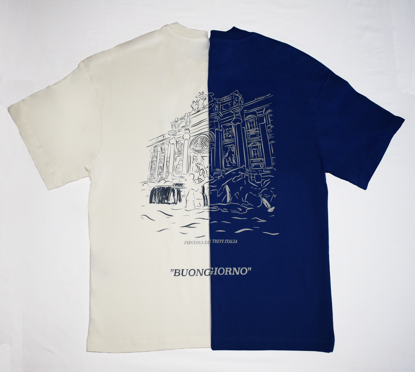 Fontana Di Trevi T-Shirt - Blue