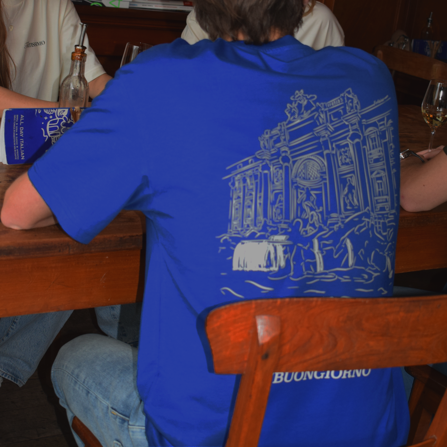 Fontana Di Trevi T-Shirt - Blue