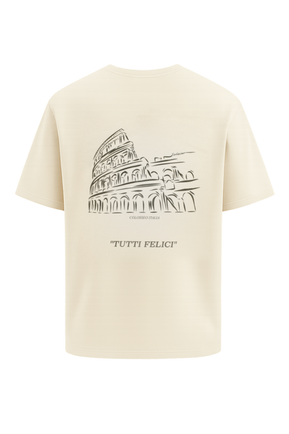 Colosseo Oversized T-Shirt - Creme