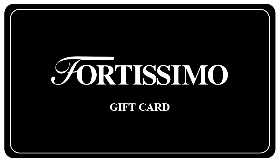 Fortissimo Gift card, ranging from 10 euro to 100 euro 